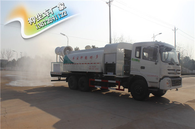 湖北潤(rùn)力專用汽車 東風(fēng)后雙橋抑塵車，打造綠色工地新標(biāo)桿